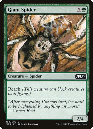 Giant Spider [Core Set 2019] | Mega City Incorporated