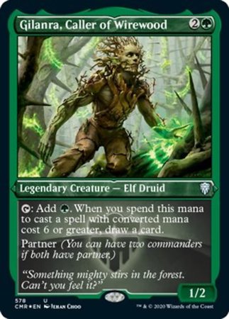 Gilanra, Caller or Wirewood (Foil Etched) [Commander Legends] | Mega City Incorporated