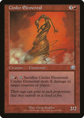 Cinder Elemental [Mercadian Masques] | Mega City Incorporated