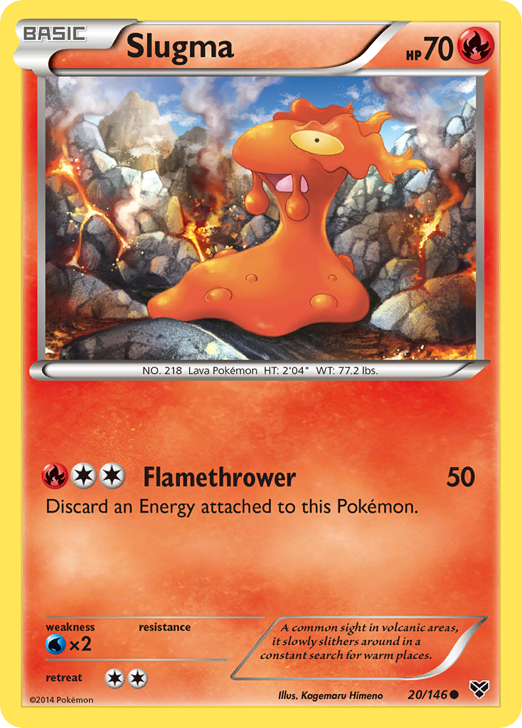 Slugma (20/146) [XY: Base Set] | Mega City Incorporated