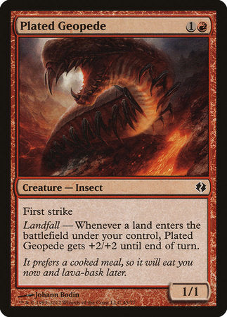 Plated Geopede [Duel Decks: Venser vs. Koth] | Mega City Incorporated