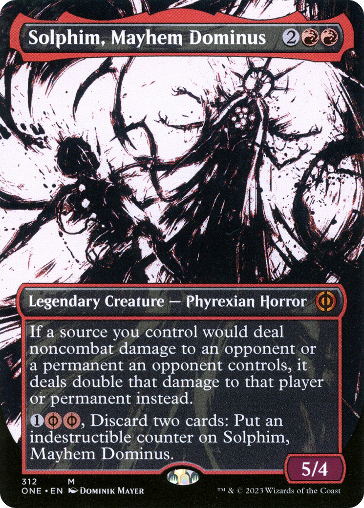 Solphim, Mayhem Dominus (Borderless Ichor) [Phyrexia: All Will Be One] | Mega City Incorporated