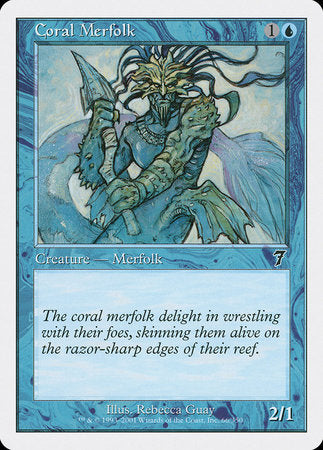 Coral Merfolk [Seventh Edition] | Mega City Incorporated