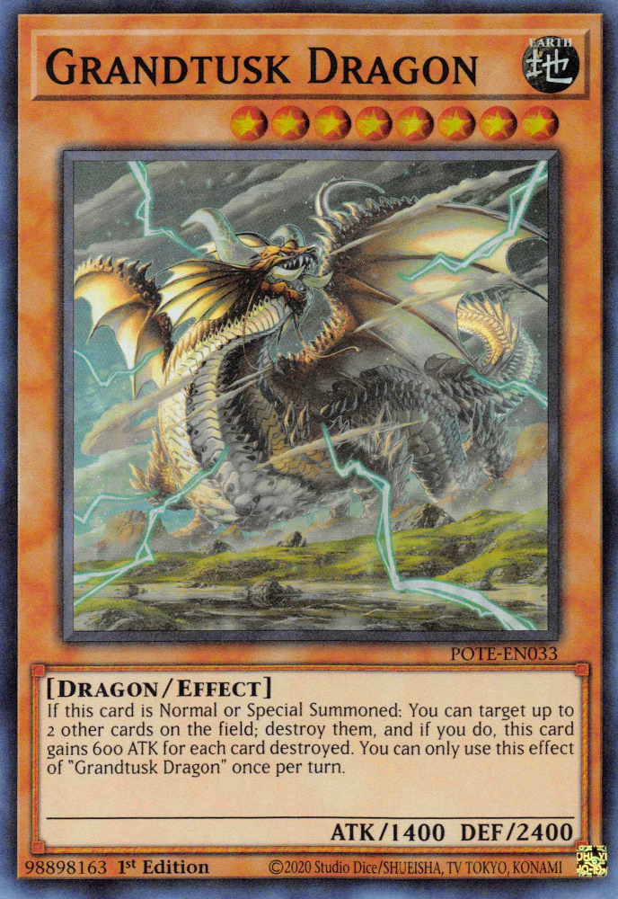 Grandtusk Dragon [POTE-EN033] Super Rare | Mega City Incorporated