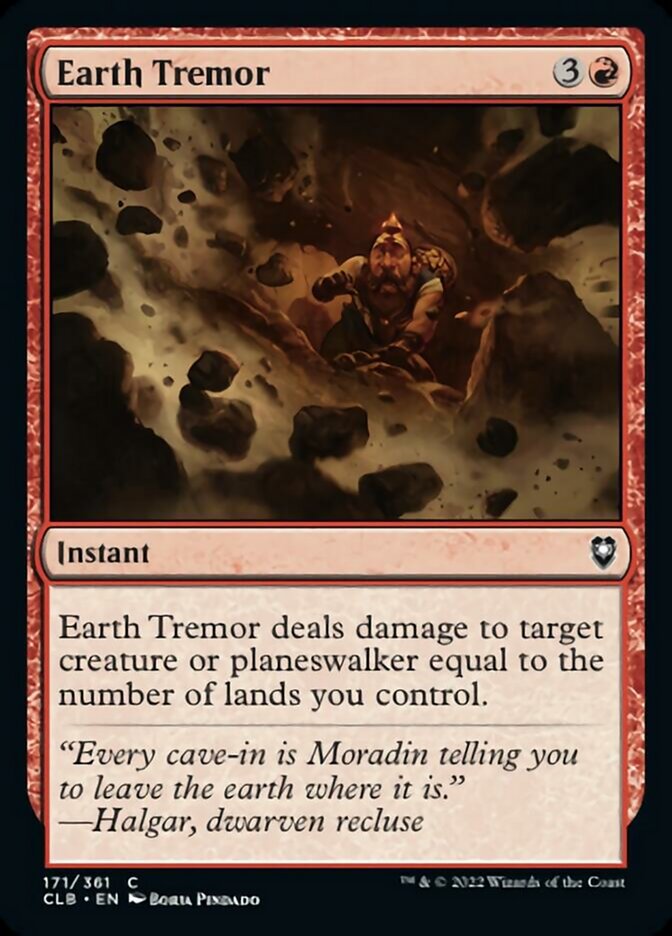 Earth Tremor [Commander Legends: Battle for Baldur's Gate] | Mega City Incorporated