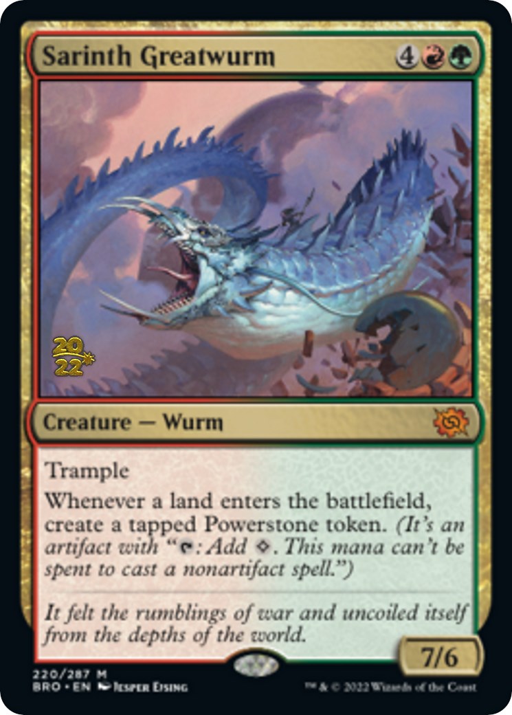 Sarinth Greatwurm [The Brothers' War: Prerelease Promos] | Mega City Incorporated