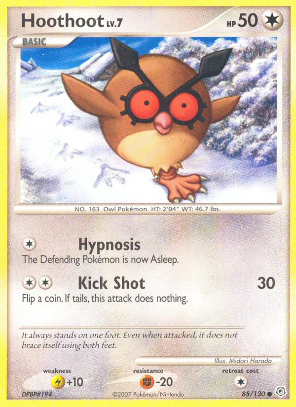 Hoothoot (85/130) [Diamond & Pearl: Base Set] | Mega City Incorporated