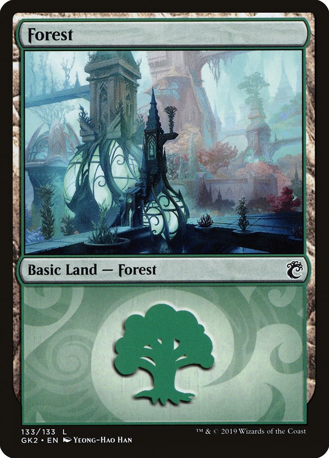 Forest (133) [Ravnica Allegiance Guild Kit] | Mega City Incorporated