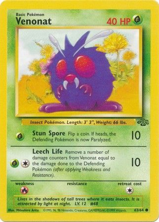 Venonat (63/64) [Jungle Unlimited] | Mega City Incorporated