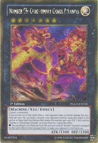 Number C6: Chronomaly Chaos Atlandis [PGLD-EN018] Gold Secret Rare | Mega City Incorporated