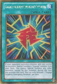 Gagaga Academy Emergency Network [PGLD-EN028] Gold Secret Rare | Mega City Incorporated