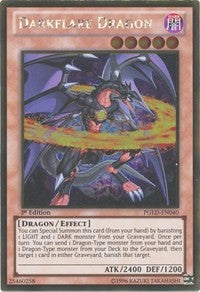 Darkflare Dragon [PGLD-EN040] Gold Rare | Mega City Incorporated