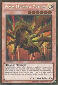 Prime Material Dragon [PGLD-EN065] Gold Rare | Mega City Incorporated