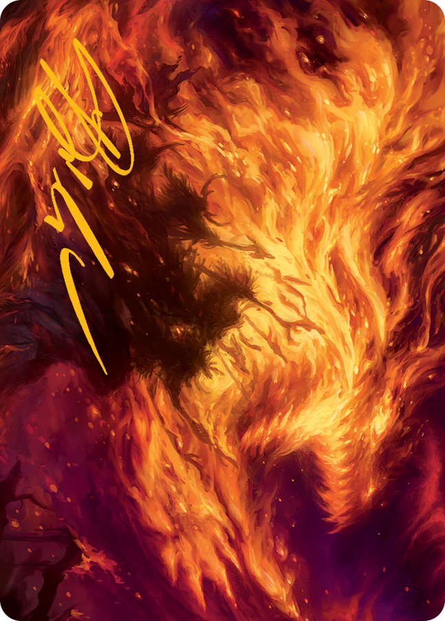 Stoke the Flames Art Card (Gold-Stamped Signature) [March of the Machine Art Series] | Mega City Incorporated
