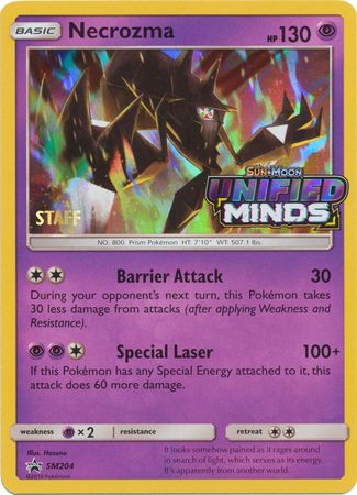 Necrozma (SM204) (Staff Prerelease Promo) [Sun & Moon: Black Star Promos] | Mega City Incorporated