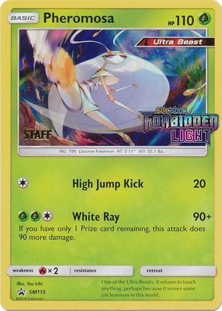 Pheromosa (SM115) (Staff Prerelease Promo) [Sun & Moon: Black Star Promos] | Mega City Incorporated