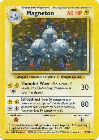 Magneton (9/102) [Base Set Unlimited] | Mega City Incorporated