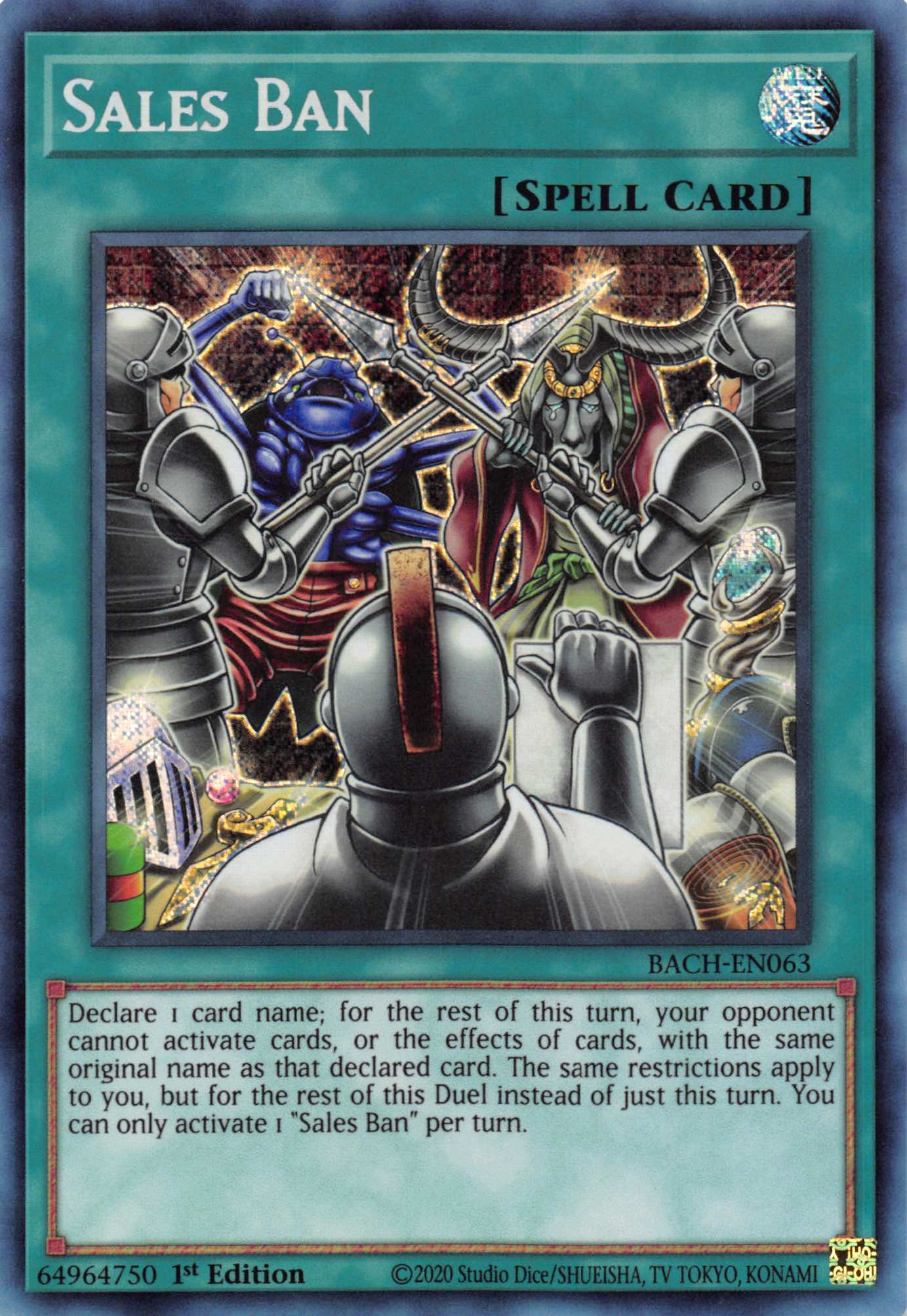 Sales Ban [BACH-EN063] Secret Rare | Mega City Incorporated