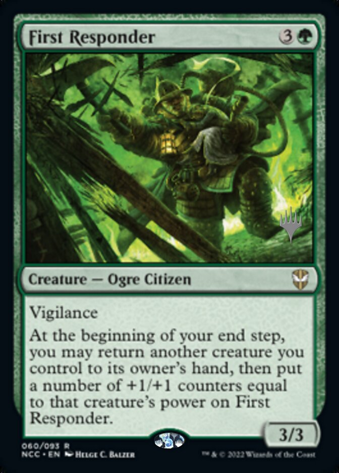 First Responder (Promo Pack) [Streets of New Capenna Commander Promos] | Mega City Incorporated