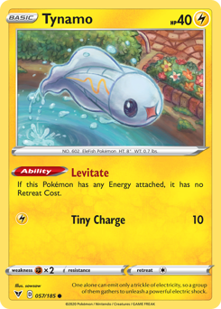 Tynamo (057/185) [Sword & Shield: Vivid Voltage] | Mega City Incorporated