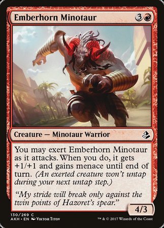 Emberhorn Minotaur [Amonkhet] | Mega City Incorporated
