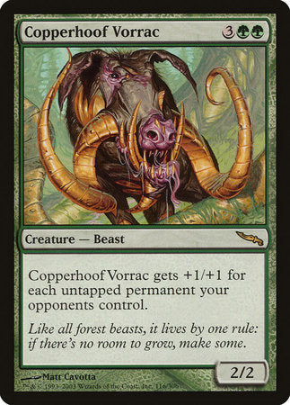 Copperhoof Vorrac [Mirrodin] | Mega City Incorporated