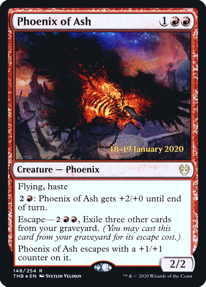 Phoenix of Ash [Theros Beyond Death Prerelease Promos] | Mega City Incorporated