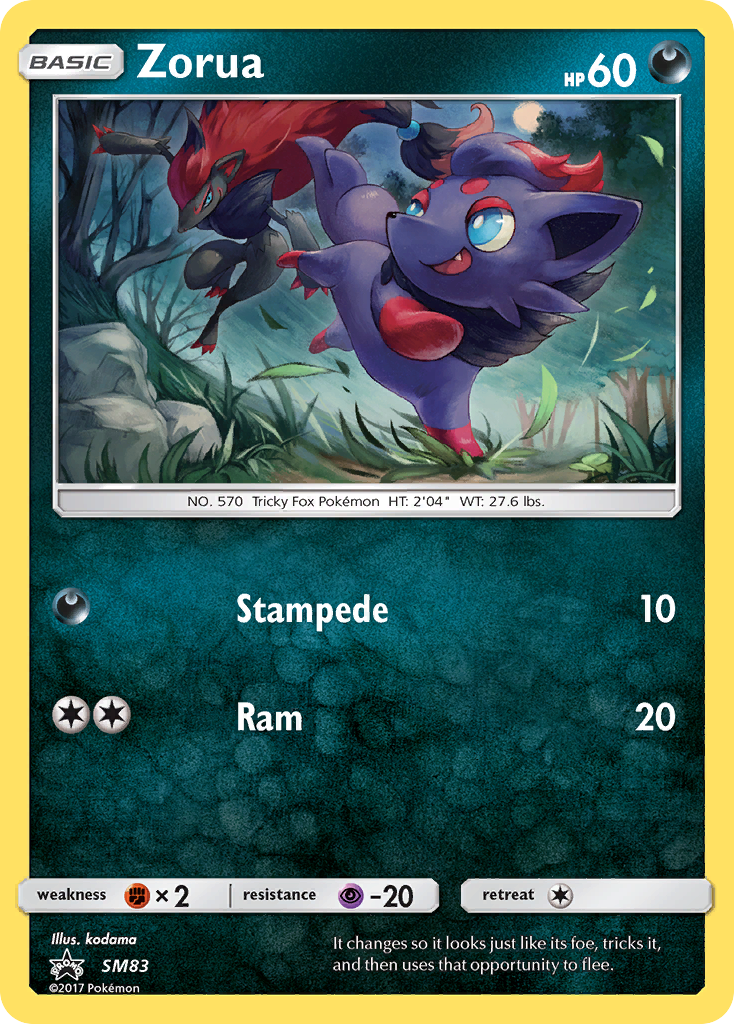 Zorua (SM83) [Sun & Moon: Black Star Promos] | Mega City Incorporated