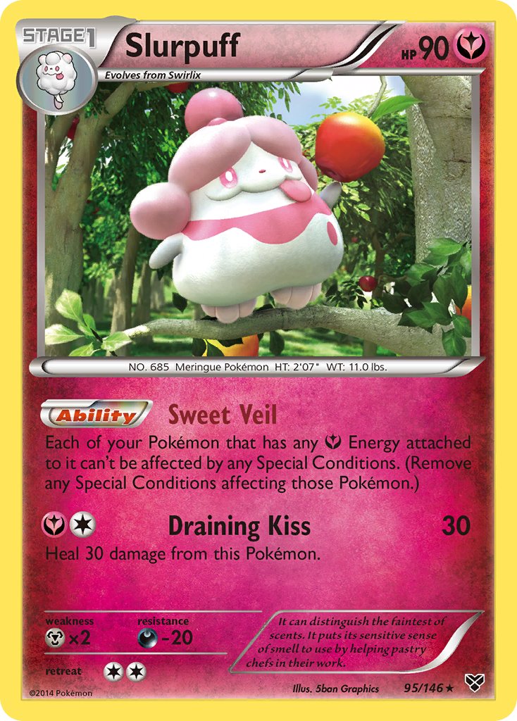 Slurpuff (95/146) (Theme Deck Exclusive) [XY: Base Set] | Mega City Incorporated