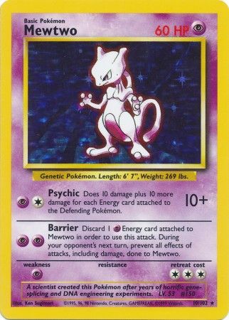 Mewtwo (10/102) [Base Set Unlimited] | Mega City Incorporated