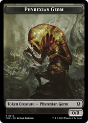 Spirit // Phyrexian Germ Double-Sided Token [Murders at Karlov Manor Commander Tokens] | Mega City Incorporated