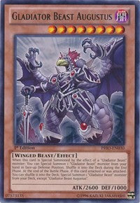 Gladiator Beast Augustus [PRIO-EN030] Rare | Mega City Incorporated