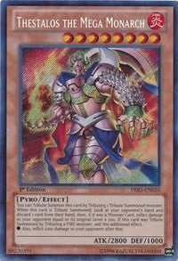 Thestalos the Mega Monarch [PRIO-EN035] Secret Rare | Mega City Incorporated