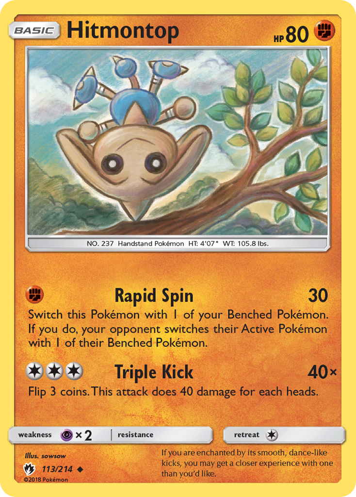Hitmontop (113/214) [Sun & Moon: Lost Thunder] | Mega City Incorporated
