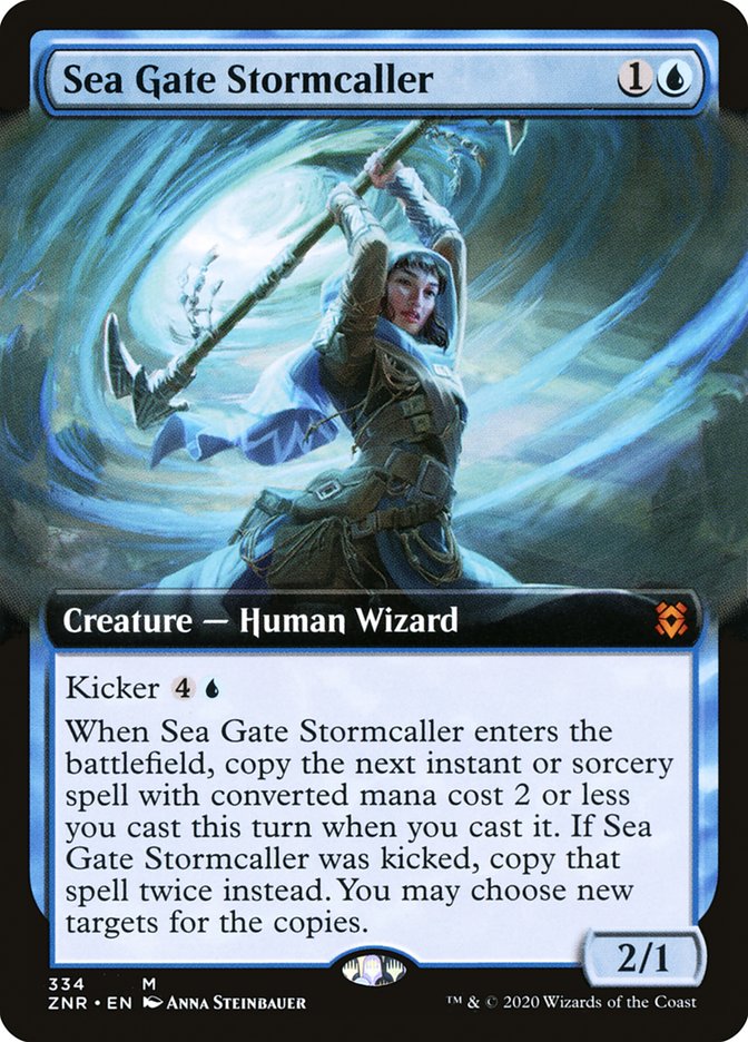 Sea Gate Stormcaller (Extended Art) [Zendikar Rising] | Mega City Incorporated