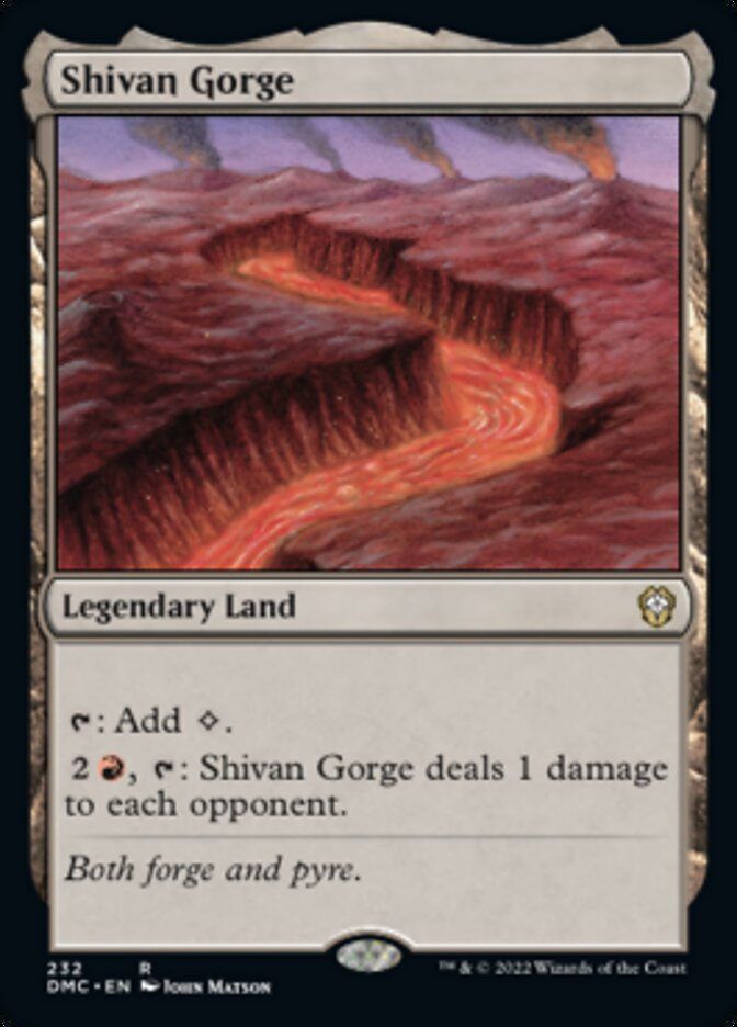 Shivan Gorge [Dominaria United Commander] | Mega City Incorporated