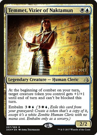 Temmet, Vizier of Naktamun [Amonkhet Promos] | Mega City Incorporated