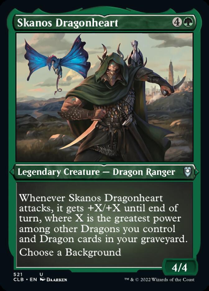 Skanos Dragonheart (Foil Etched) [Commander Legends: Battle for Baldur's Gate] | Mega City Incorporated