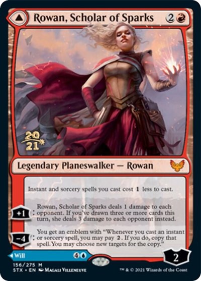 Rowan, Scholar of Sparks // Will, Scholar of Frost [Strixhaven: School of Mages Prerelease Promos] | Mega City Incorporated