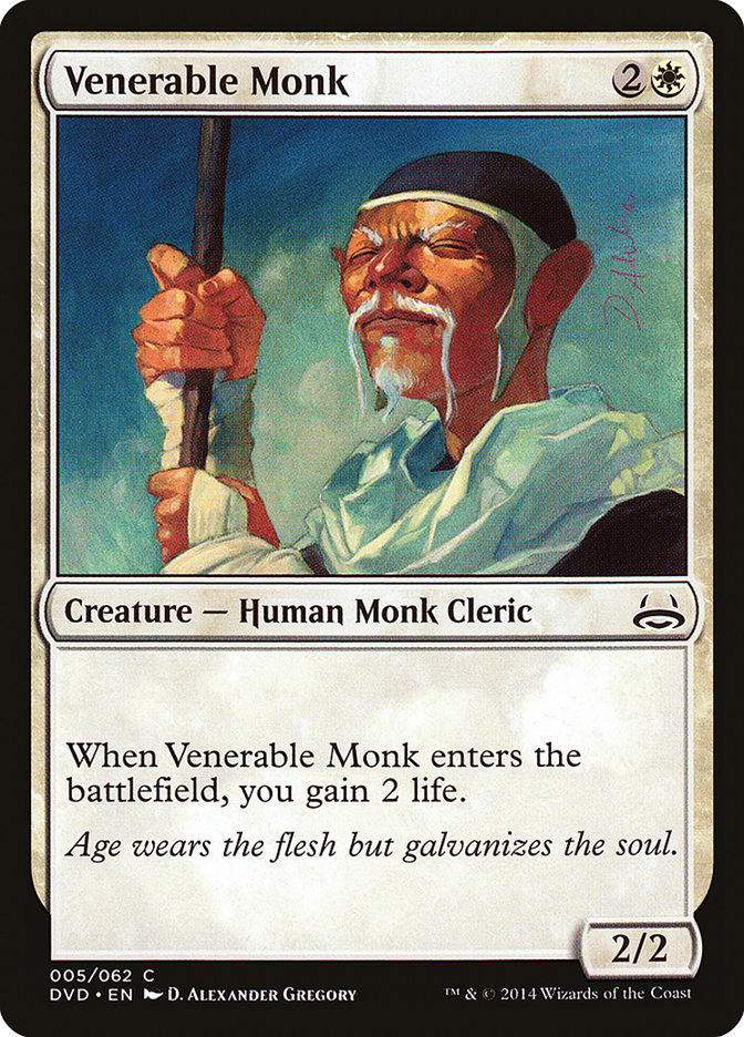 Venerable Monk (Divine vs. Demonic) [Duel Decks Anthology] | Mega City Incorporated