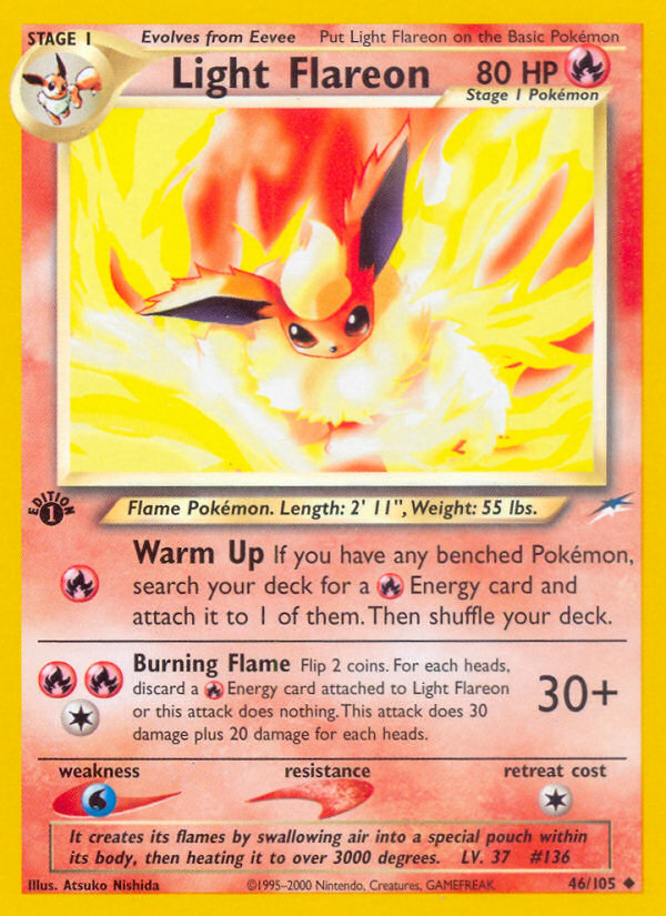 Light Flareon (46/105) [Neo Destiny 1st Edition] | Mega City Incorporated