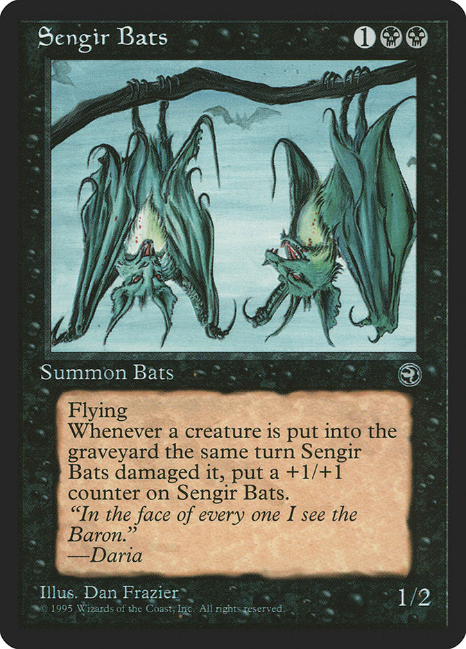 Sengir Bats (Daria Flavor Text) [Homelands] | Mega City Incorporated