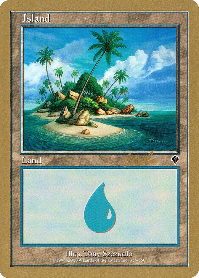 Island (cr335a) (Carlos Romao) [World Championship Decks 2002] | Mega City Incorporated