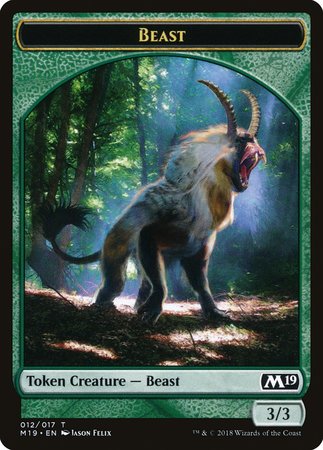 Beast Token [Core Set 2019 Tokens] | Mega City Incorporated