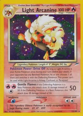 Light Arcanine (12/105) [Neo Destiny Unlimited] | Mega City Incorporated