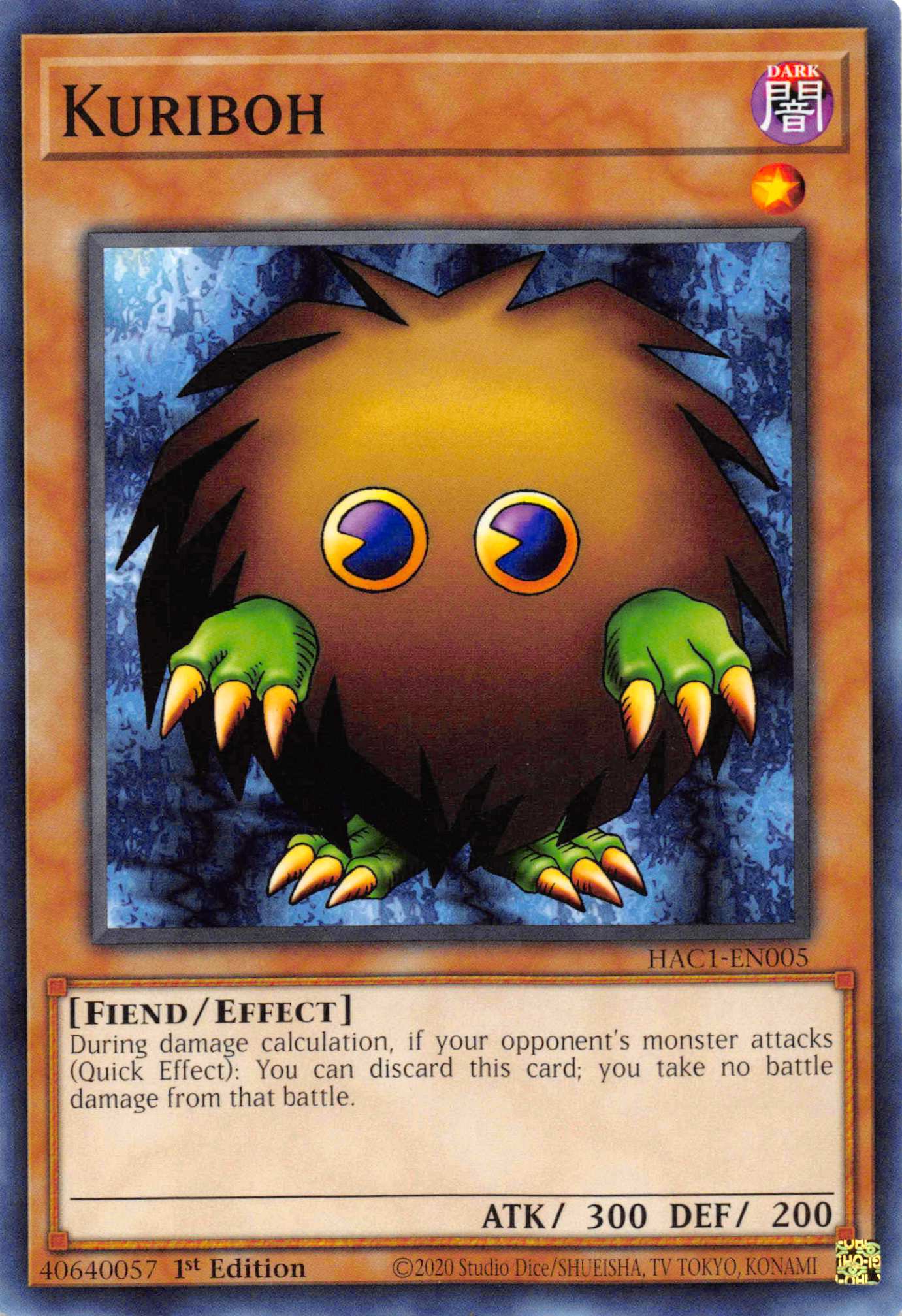 Kuriboh [HAC1-EN005] Common | Mega City Incorporated