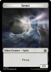 Spirit (9) // Spirit (13) Double-Sided Token [March of the Machine Commander Tokens] | Mega City Incorporated
