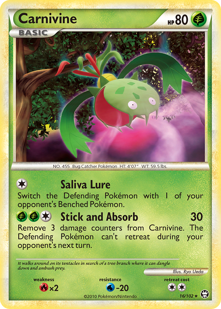 Carnivine (16/102) [HeartGold & SoulSilver: Triumphant] | Mega City Incorporated