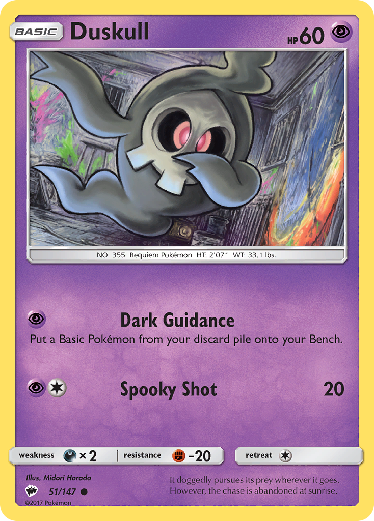 Duskull (51/147) [Sun & Moon: Burning Shadows] | Mega City Incorporated