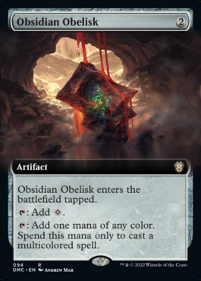 Obsidian Obelisk (Extended Art) [Dominaria United Commander] | Mega City Incorporated